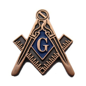 Factory Custom Logo Antique Plated Iron Metal Crafts Brass Lapel Pins for <b>Masonic</b> Anniversary Souvenirs and Promotional <b>Gifts</b> - Product Image 1