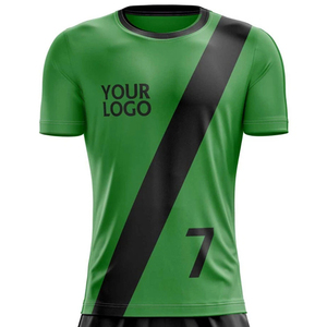 ชุดเสื้อฟุตบอลผู้ชายสั่งทำพิเศษ สีเขียวดำลายทาง พิมพ์ลายแบบ Sublimation ระบายอากาศได้ดี กางเกงขาสั้นโพลีเอสเตอร์ คอกลม ทรงสปอร์ต เหมาะกับทุกฤดูกาล - Product Image 5