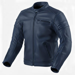 Chaqueta de Cuero Casual de Invierno para Hombre, Estilo Motero Vintage, Abrigo Cálido con Forro Polar, Chaqueta de Cuero de Moda Invernal - Product Image 6