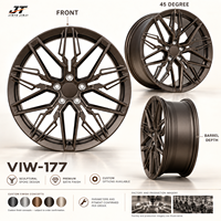 Jantes forgées Y-spoke lattice 18-22 pouces, finition bronze mat, 5x112 5x114.3 VIW-177 pour BMW Audi Mercedes-Benz