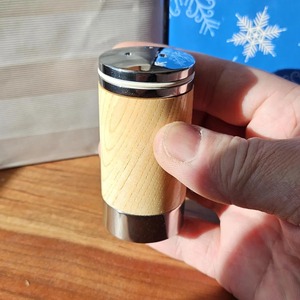 Elegant Set Of 2 Wooden <b>Salt</b> And Pepper <b>Shakers</b> For Home Kitchen Dining Table Natural Rustic Handmade Spice Organizer - Product Image 3