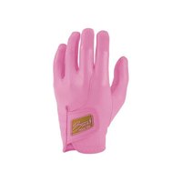 Sarung Tangan Golf Kulit Asli Premium Pink Full Finger Cabretta Anti Selip Menyerap Keringat Ringan Pergelangan Tangan Dapat Disesuaikan Olahraga