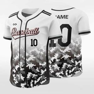 Camiseta de béisbol con botones, camisetas deportivas cosidas para hombre, camiseta de béisbol personalizada para hombre, uniforme de béisbol con estampado del equipo - Product Image 5