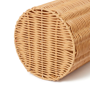 Natural Rattan Waste Basket Classic Open Top Trash Can Eco-Friendly <b>Paper</b> Bin for Bedroom Decor Customizable Size - Product Image 6
