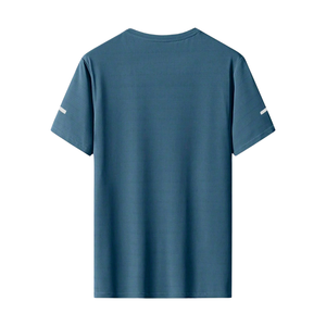 Camiseta Deportiva Transpirable para Hombre, de Secado Rápido, Ligera, para Entrenamiento, Running, Gimnasio, Cuello Redondo, Manga Corta, Ropa Deportiva Activa, 220g - Product Image 2