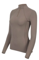 Nouveauté 2026 : Haut de compression à manches longues pour l'équitation, design tendance, en tissu durable, anti-humidité et séchage rapide, style western