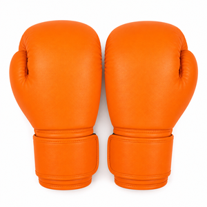 Gants de boxe orange avec une construction robuste pour l'entraînement sur sac de frappe, le sparring, les entraînements de fitness et les exercices actifs en salle de sport - Product Image 4