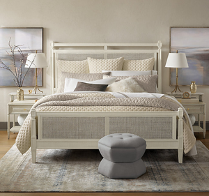 Cama Whitby Clásica Moderna de Madera de Caoba Sólida, Tamaño Matrimonial, Cabecera con Panel, Muebles de Dormitorio de Lujo para Apartamento, Hotel, Villa - Product Image 2