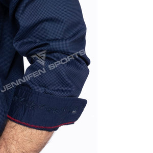 Camisa de Vestir Formal Estilo Bávaro para Hombre, Botones de Cuerno, Cuello Alto, Antiarrugas, Transpirable, de Secado Rápido, Mezcla de Poliéster/Algodón - Product Image 5
