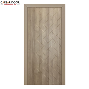 Custom WPC Waterproof Soundproof Apartment <b>Door</b> with Modern Design Termite-proof Wood Composite <b>Interior</b> Front Push Pull <b>Doors</b> - Product Image 1