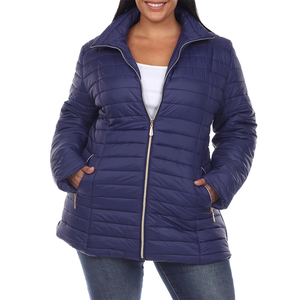 Chaqueta Acolchada de Alta Calidad para Mujer, Estilo Nuevo, Personalizada de Fábrica, Chaqueta Impermeable con Cierre de Cremallera para Invierno y Actividades al Aire Libre - Product Image 1