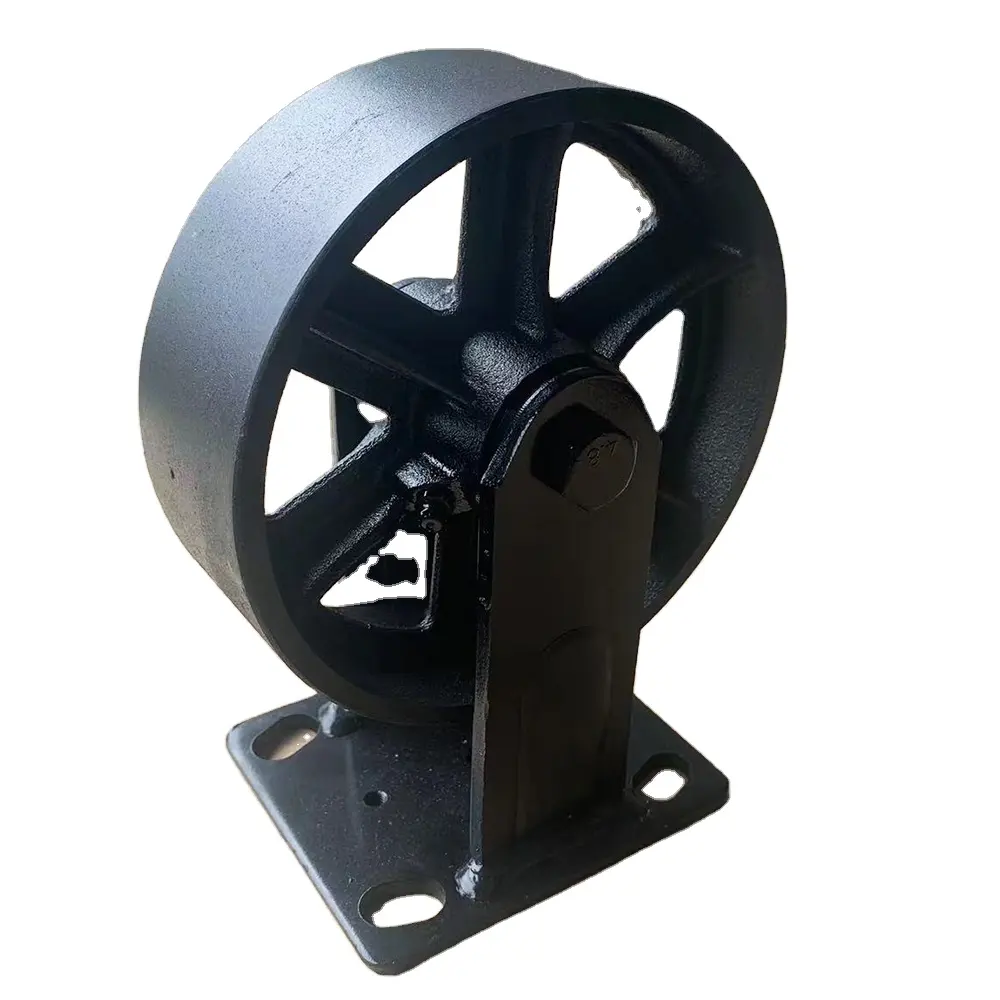 100x50mm 125x50mm 150x50mm Factory Heavy Duty Casters Wheel Industrial Casters Secure Caster Cast Iron Castor