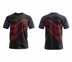Custom Fitness Sublimation <b>T</b>-<b>Shirt</b> Performance Sportswear-Breathable Short Sleeve Lightweight Quick Dry Front Unisex Adult Sizes - Product Image 1