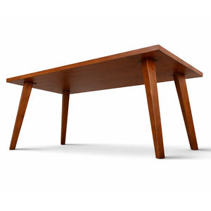 Table à manger rectangulaire 4 places en teck massif, style scandinave, gain de place, durable, best-seller, pour appartement, meubles de cuisine et de maison - Product Image 2