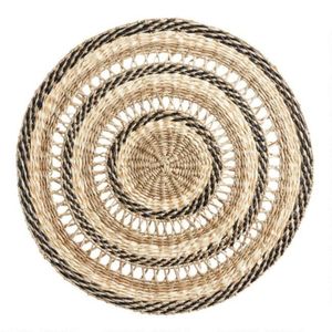 Natural Woven Seagrass Placemat Round Handmade Straw <b>Table</b> Mat Heat Resistant Eco Friendly Dining Room <b>Table</b> Decor Kitchenware - Product Image 2