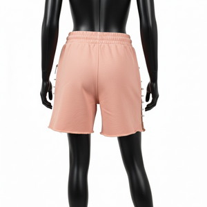 Shorts de mujer de alta calidad en algodón y poliéster, con forro polar, elásticos, cómodos, con dobladillo deshilachado, detalle de cremallera y logotipo personalizado. - Product Image 4