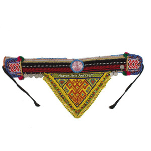 Vintage Belt Belly Dance Bead Afghani Traditional Waist Belt Kuchi Tribal BB028A <b>Old</b> Banjara Real Vintage Handmade Beaded Belts - Product Image 1