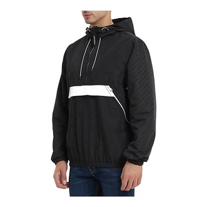 Veste en toile légère personnalisable pour hommes coupe-vent imperméable OEM avec col montant manteau coupe-vent d'extérieur pour la saison d'hiver - Product Image 2