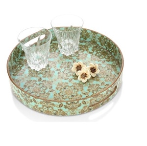 Bandeja de Madera con Acabado Esmaltado de Diseño Exclusivo para Servir Comida, Decoración de Mesa para Bodas y Cenas en Casa - Product Image 2