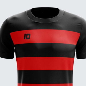 เสื้อฟุตบอลทีมสั่งทำพิเศษ ผ้าฝ้าย 100% น้ำหนักเบา แห้งเร็ว ระบายอากาศดี ดีไซน์นุ่มสบาย ใส่ได้ทั้งชายและหญิง เสื้อแขนสั้นสำหรับฤดูร้อน สั่งทำได้ - Product Image 4
