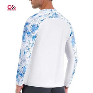 Men's Long Sleeve Rash Guard Durable Quick Dry Breathable Eco-Friendly <b>Compression</b> Fabric Spandex/Polyester Material - Product Image 2