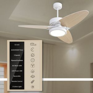Ventilatore da soffitto intelligente a LED da 52 pollici Light Pro per interni con telecomando, bianco [Spedizione nel fine settimana non disponibile] - Product Image 2