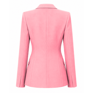 Gamma Phi Delta Women's Single Breasted Blazer Embroidered Notch Lapel Tailored Office Business <b>Suit</b> Jacket Formal Workwear - Product Image 4