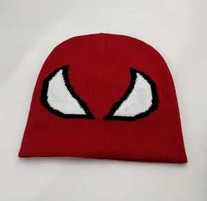 Custom Logo Polyester Y2K <b>Beanie</b> Hat Breathable <b>Waterproof</b> Jacquard Weave Cartoon Pattern Casual Winter Adult Adjustable - Product Image 3