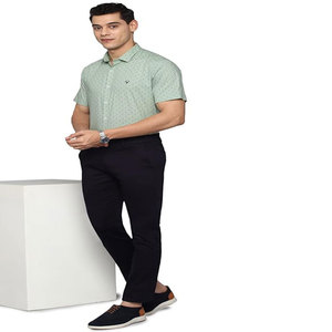 Camisas de oficina informales de media manga para hombre, cuello polo transpirable de algodón puro, elegancia y comodidad en oferta - Product Image 5