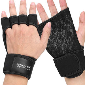 Custom Logo Printed Hand Grips Gym Fitness Cross Fit Neoprene <b>Gloves</b> Breathable Lightweight Durable Half Finger Unisex Home - Product Image 6