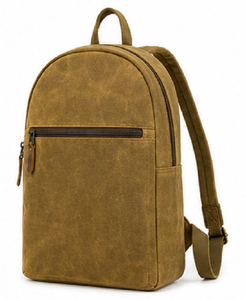 Premium Genuine <b>Leather</b> <b>Laptop</b> <b>Backpack</b> Zipper Portable Lightweight Unisex Design for Travel Daily Use Durable Eco-Friendly - Product Image 4