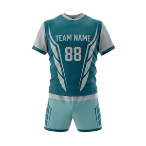 Uniforme de Rugby Personalizado al por Mayor, Tela de Malla de Secado Rápido y Transpirable, Conjunto de Camiseta de Rugby Sublimada, Unisex, para Adultos, con Impresión de Logotipo - Product Image 2