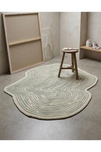 Anti-Slip Natural Woolen Area Rug Modern Abstract Design for Hotel Home Decor <b>Carpet</b> Rugs from Indian Supplier - Product Image 5