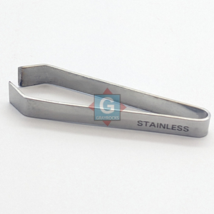 Pinzas de acero inoxidable de 6,5 cm con punta lisa, herramientas de manipulación de laboratorio de grado industrial, acabado resistente a la corrosión - Product Image 2