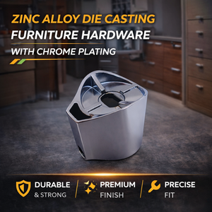 Herrajes para Muebles de Aleación de Zinc Fundido a Presión con Recubrimiento de Cromo, Certificación ISO 9001, Empaque Personalizado - Product Image 2