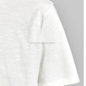 T-shirts décontractés à col rond et manches courtes en coton peigné basique pour hommes, jersey blanc pour hommes, t-shirt à manches courtes pour hommes - Product Image 5