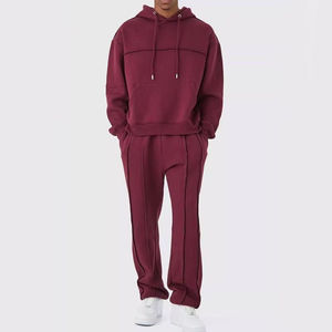 Custom Logo Active <b>Pullover</b> Cotton Polyester Pocket <b>Pullover</b> <b>Men</b> Tracksuit - Product Image 1