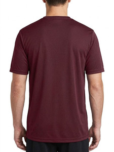 Men's Solid Color Short Sleeve T-<b>Shirt</b> <b>100</b>% <b>Polyester</b> Quick Dry O-Neck Regular Fit Casual Jersey Knitted Top - Product Image 6