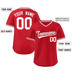 Maillot de baseball personnalisé imprimé, 100 % polyester, demi-fermeture boutonnée, violet, pour hommes et femmes, vente chaude, excellente qualité, vente en gros - Product Image 6
