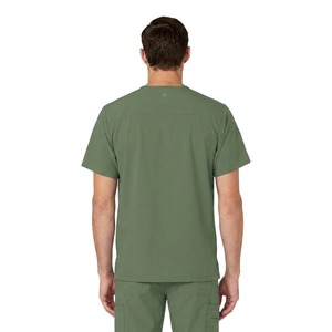 Custom Made Comfortable Men Spandex Medical <b>Scrub</b> Shirts <b>Plus</b> <b>Size</b> Lightweight Hospital Uniforms for Sale - Product Image 2