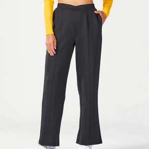 Export Quality Winter Women's Oversize <b>Trousers</b> Flat Front Waterproof Quick Dry Breathable Polyester/Cotton <b>Drawstring</b> Closure - Product Image 1