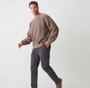 Sweat-shirts d'hiver oversize pour hommes, en molleton épais, col rond, sweat-shirt de jogging à manches longues pour hommes, sweat-shirt streetwear pour hommes - Product Image 5