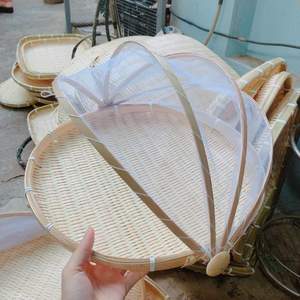 Cesta de bambú hecha a mano, bandeja de bambú natural tejida para decoración y almacenamiento, proveedor mayorista a granel - Product Image 5