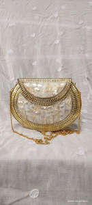 Bolsos de Mano de Resina Impermeables Hechos a Mano en India para Mujer, Bolsos de Resina con Piedras para la Venta - Product Image 6