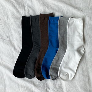 Calcetines de Hombre, Estilo Clásico, de Algodón, Transpirables, Tejidos, para Uso Diario, Temporada de Primavera - Product Image 2