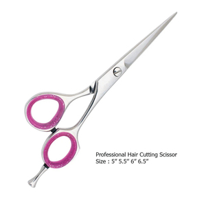 Ciseaux de barbier droits à lame tranchante en acier inoxydable de haute qualité pour la coupe de cheveux, meilleur prix, Pakistan - Product Image 3
