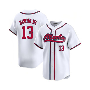 Camiseta Deportiva Personalizada con Bordado de Béisbol de Atlanta para Hombre/Mujer/Niño - Product Image 1