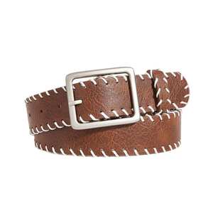 Ceinture en cuir PIHA Sports - Boucle à anneau en D forgé, coutures robustes, trous de rétention, pour la gym, le sport, unisexe, adultes, prête à l'emploi - Product Image 1