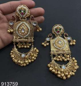 Pendientes colgantes de aspecto tradicional de plata oxidada de 925 de diseño antiguo para su joyería artesanal India hecha a mano - Product Image 2