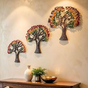 Conjunto de Decoración de Pared con Diseño de Árbol Metálico, Estilo Bohemio, Hecho a Mano, Adorno Colgante para el Hogar - Product Image 4
